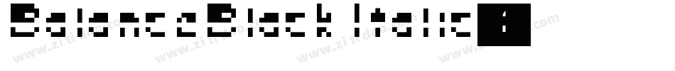 BalanceBlack Italic字体转换